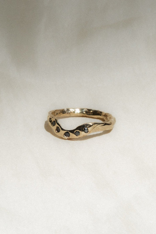 Black Stallion Halo Ring