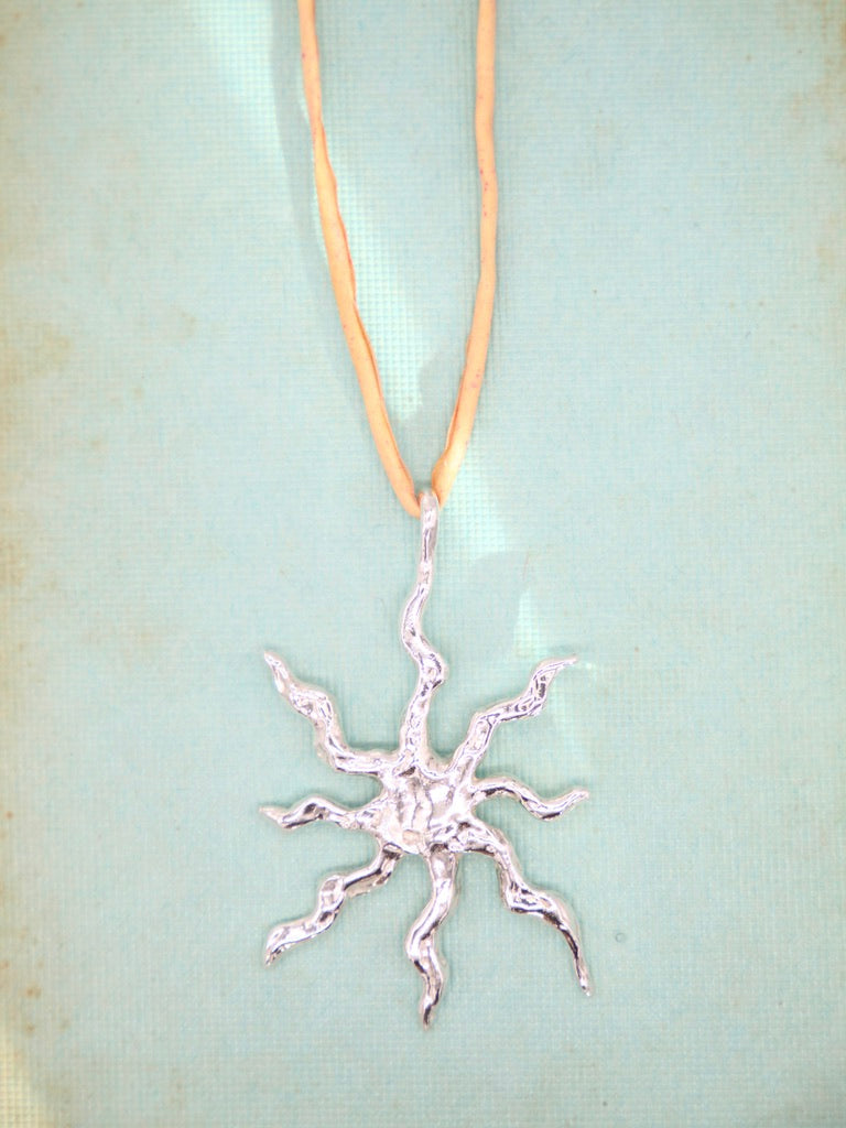 Soleil Pendant with Silk Chord