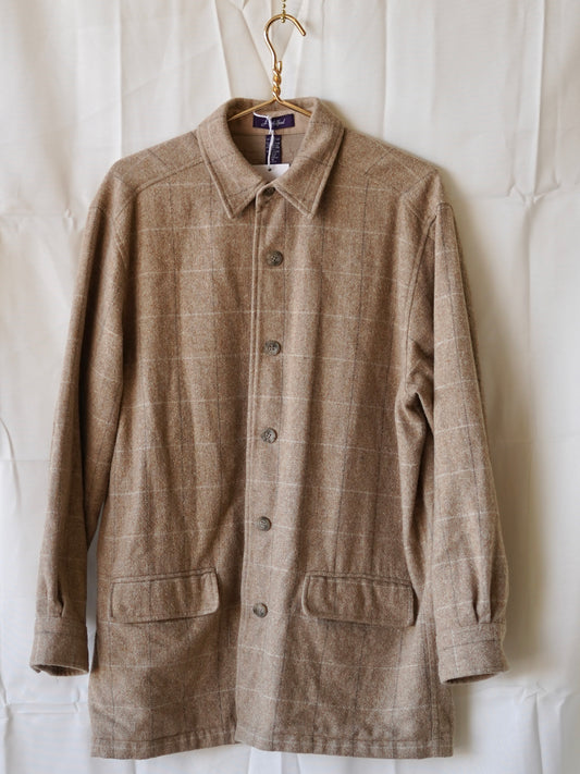 Vintage Plaid Wool Coat