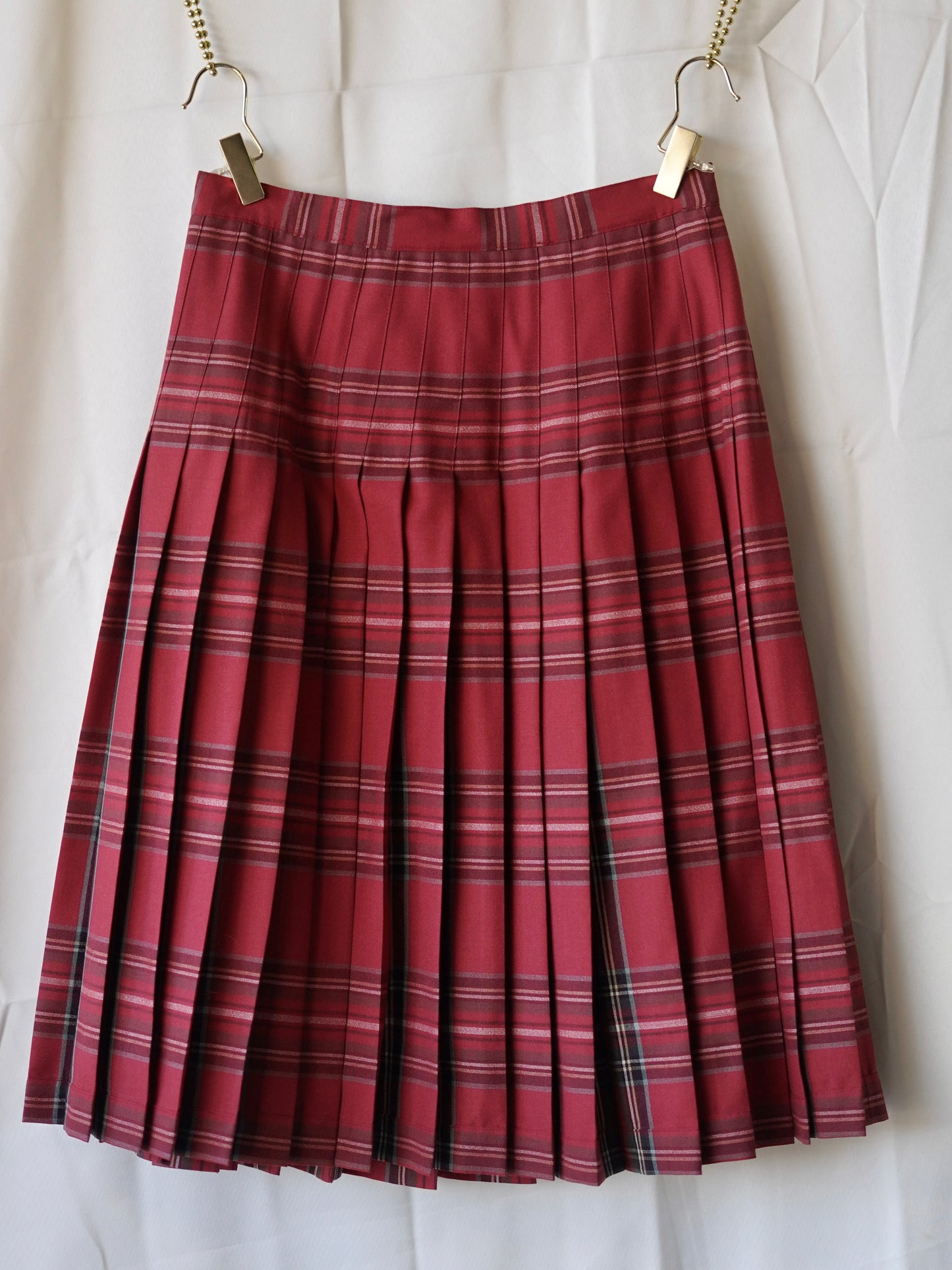 Vintage Pendleton 100% wool reversible plaid skirt