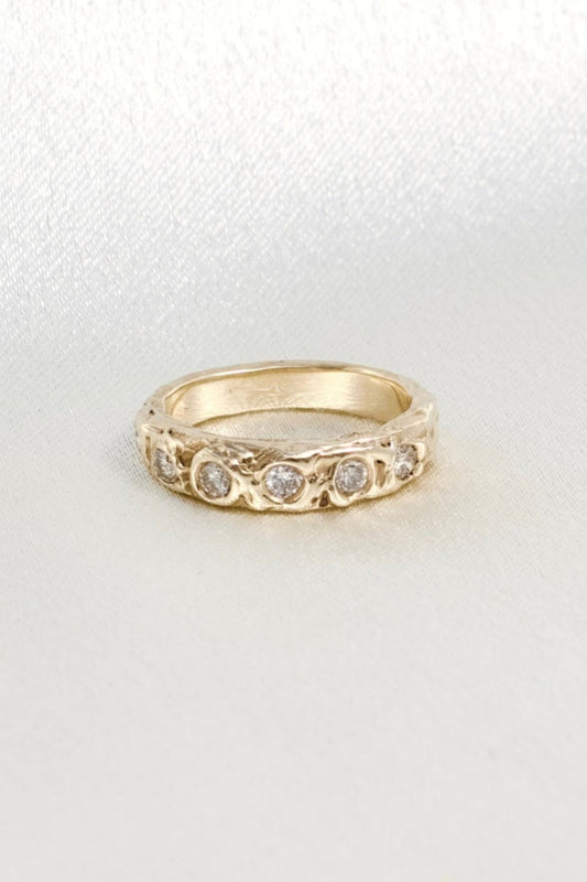 Wedding Band with diamonds